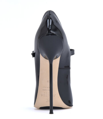 Sanctum Italian pumps TAMARA BLACK SHINY STRAP PUMPS