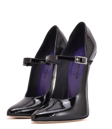 Sanctum Shoes Italienische Pumps TAMARA SCHWARZE GLÄNZENDE RIEMENPUMPS