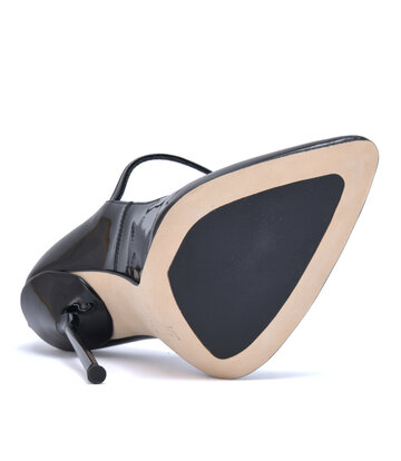 Sanctum Shoes Italienische Pumps TAMARA SCHWARZE GLÄNZENDE RIEMENPUMPS