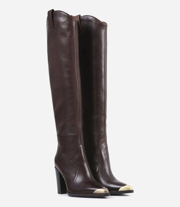 BRONX Shoes BRONX NEW-AMERICANA  COFFEE BEAN KNIESTIEFEL