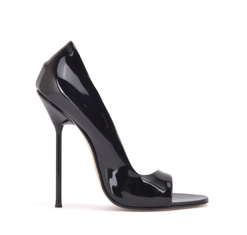 Sanctum Shoes MONICA-12 ZWART GLANZENDE SANDALEN