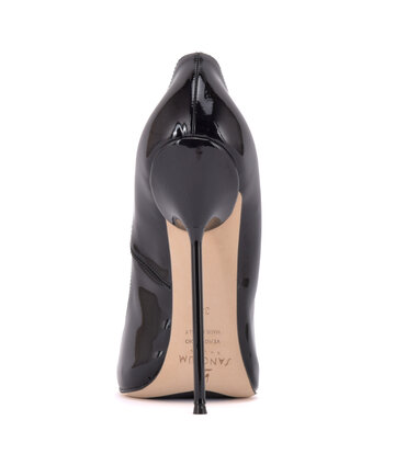 Sanctum Shoes Sanctum Pumps CLAUDINE BLACK SHINY OPEN TOE PUMPS