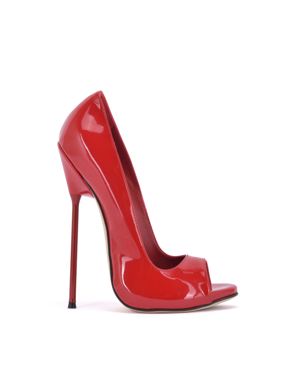 Sanctum Shoes Sanctum pumps CLAUDINE RED SHINY OPEN TOE PUMPS
