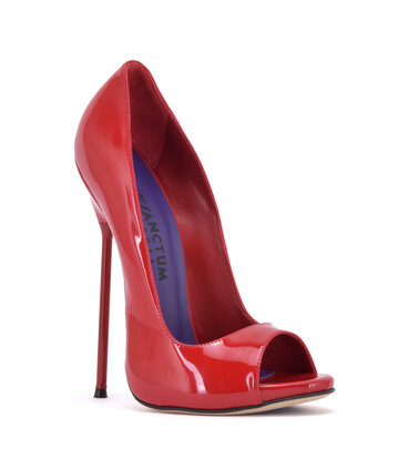 Sanctum Shoes Sanctum pumps CLAUDINE RED SHINY OPEN TOE PUMPS