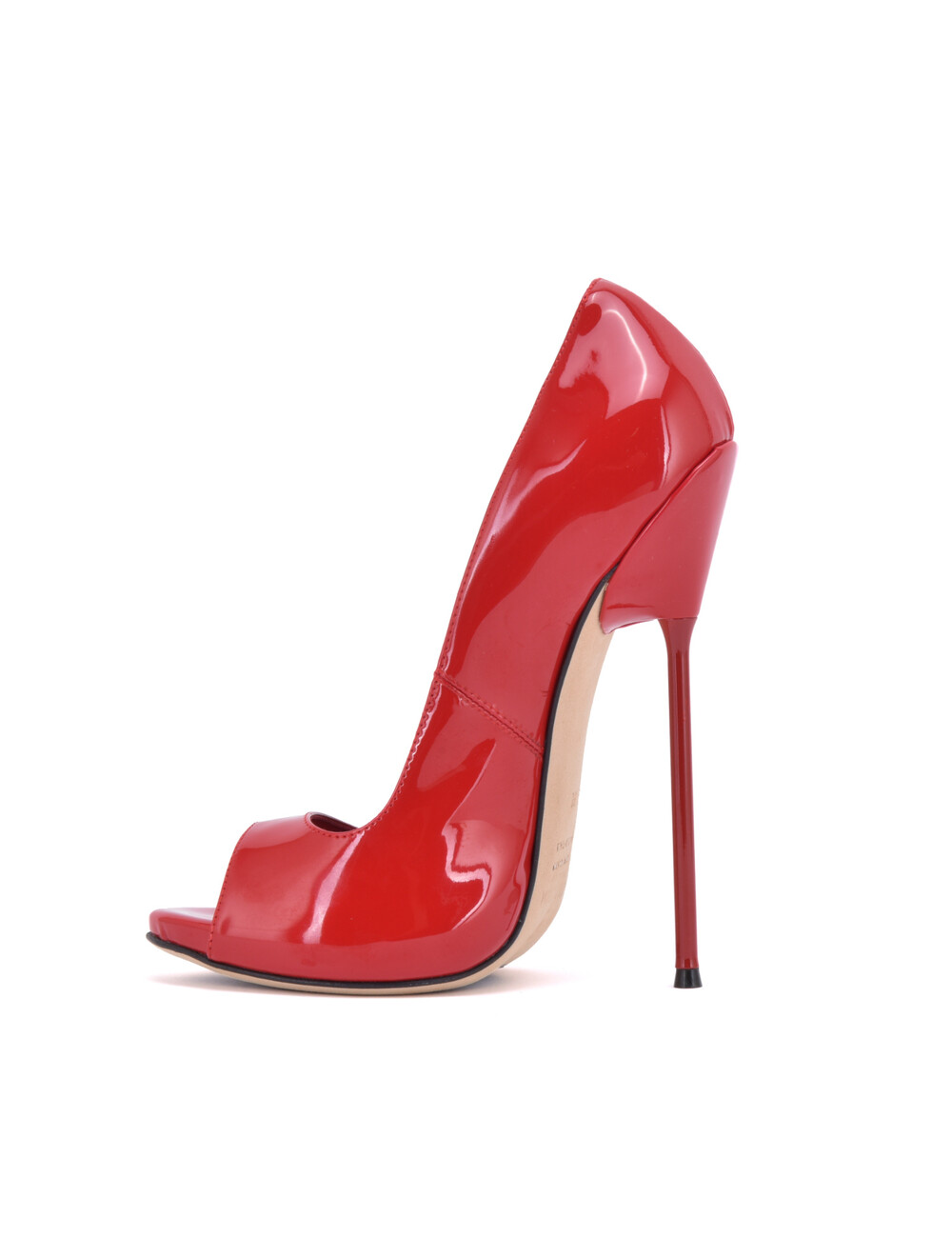 Sanctum Shoes Sanctum pumps CLAUDINE RED SHINY OPEN TOE PUMPS