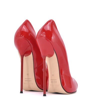 Sanctum Sanctum pumps CLAUDINE RED SHINY OPEN TOE PUMPS