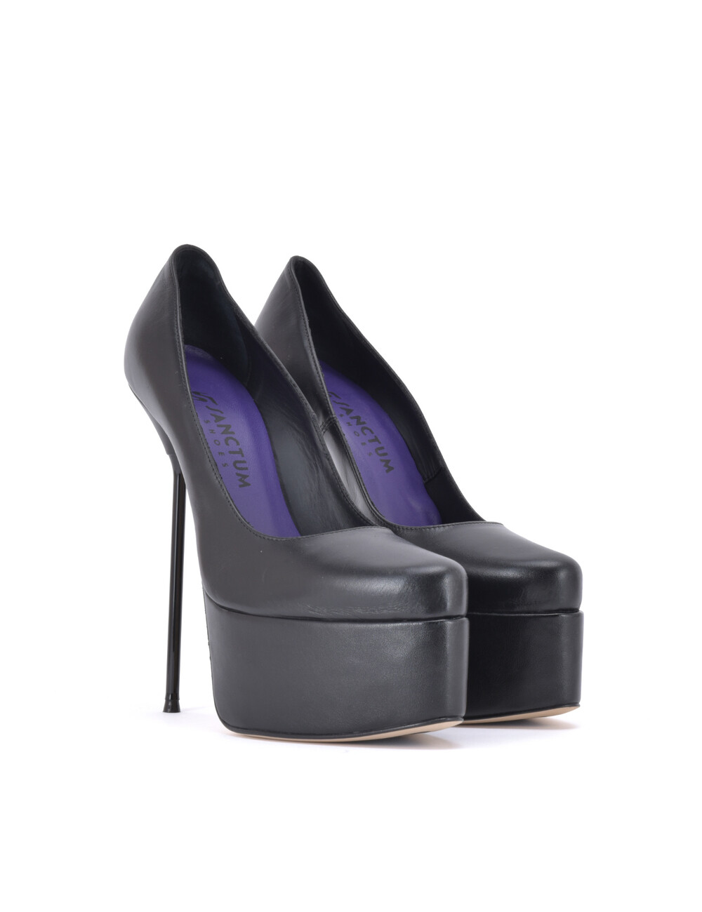 Sanctum Sanctum Shoes ALEXANDRA SCHWARZ MATTE PLATEAU-PUMPS