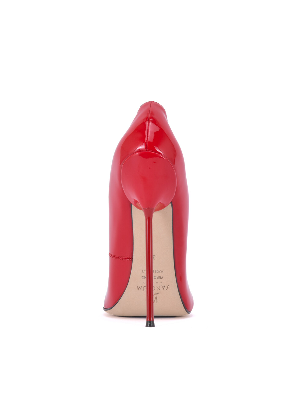Sanctum Shoes Sanctum Shoes VALENTINA ROTE GLÄNZENDE PUMPS MIT RUNDER SPITZE