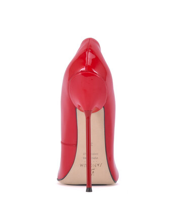 Sanctum Shoes Sanctum Shoes VALENTINA ROTE GLÄNZENDE PUMPS MIT RUNDER SPITZE