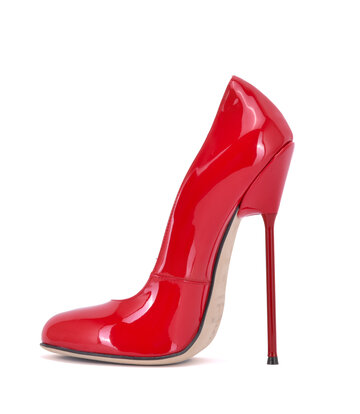 Sanctum Sanctum Shoes VALENTINA ROTE GLÄNZENDE PUMPS MIT RUNDER SPITZE