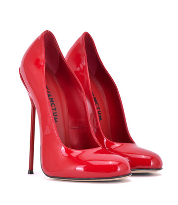 Sanctum Sanctum Shoes VALENTINA RED SHINY ROUND NOSED PUMPS