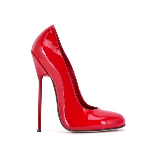 Sanctum Shoes VALENTINA ROOD GLANZENDE PUMPS MET RONDE NEUS