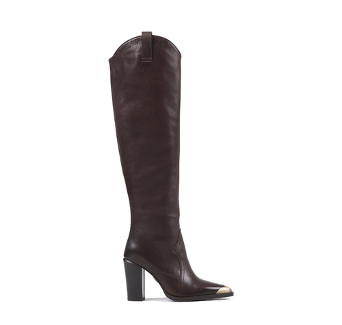 BRONX Shoes NEW-AMERICANA  COFFEE BEAN KNEE BOOTS