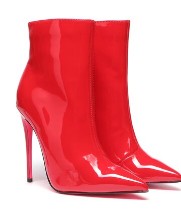 Giaro Giaro TALIA ROTE GLÄNZENDE STIEFELETTEN