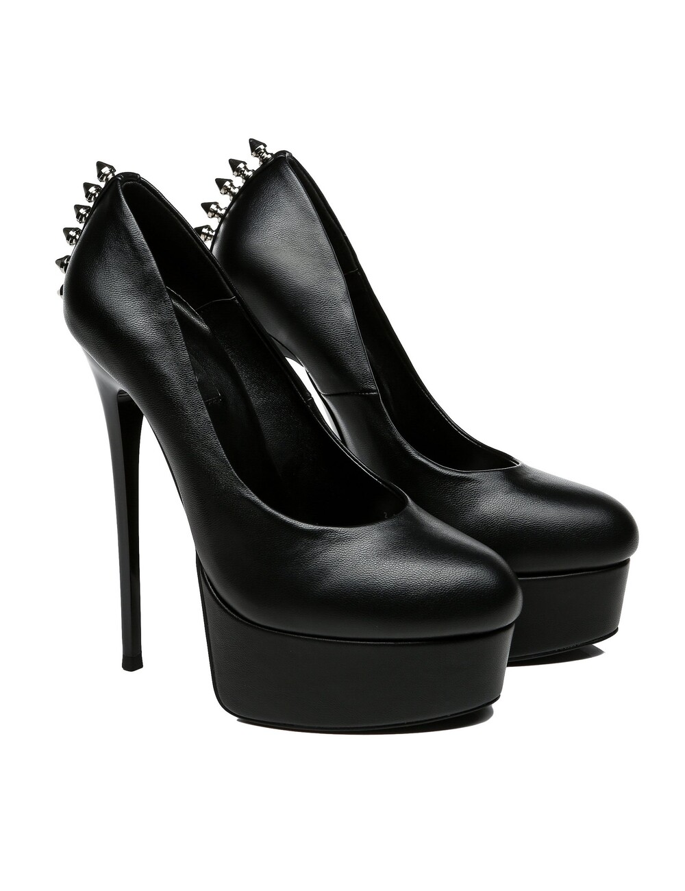 Giaro Black  Matte  Giaro "Bad Girl" platform pumps with spikes