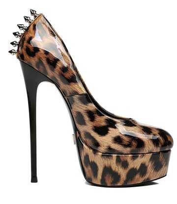 Giaro Leo Shiny Giaro „Bad Girl“ Plateaupumps mit Spikes