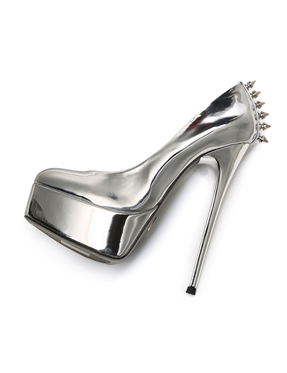 Giaro Liguid Silberne Giaro „Bad Girl“ Plateaupumps mit Spikes