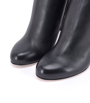 Sanctum Shoes High Italian crotch boots BROOKLYN with 10cm chunky heels in genuine leather