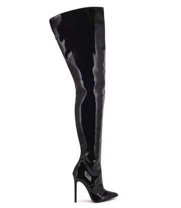 Sanctum Vegan  High crotch boots GIULIA in Italian VEGAN shiny leather