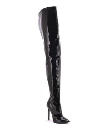 Sanctum Vegan  High crotch boots GIULIA in Italian VEGAN shiny leather