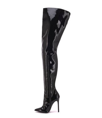 Sanctum Synthetic Leather High crotch boots GIULIA in Italian synthetic shiny leather