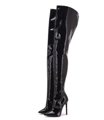 Sanctum Synthetic Leather High crotch boots GIULIA in Italian synthetic shiny leather