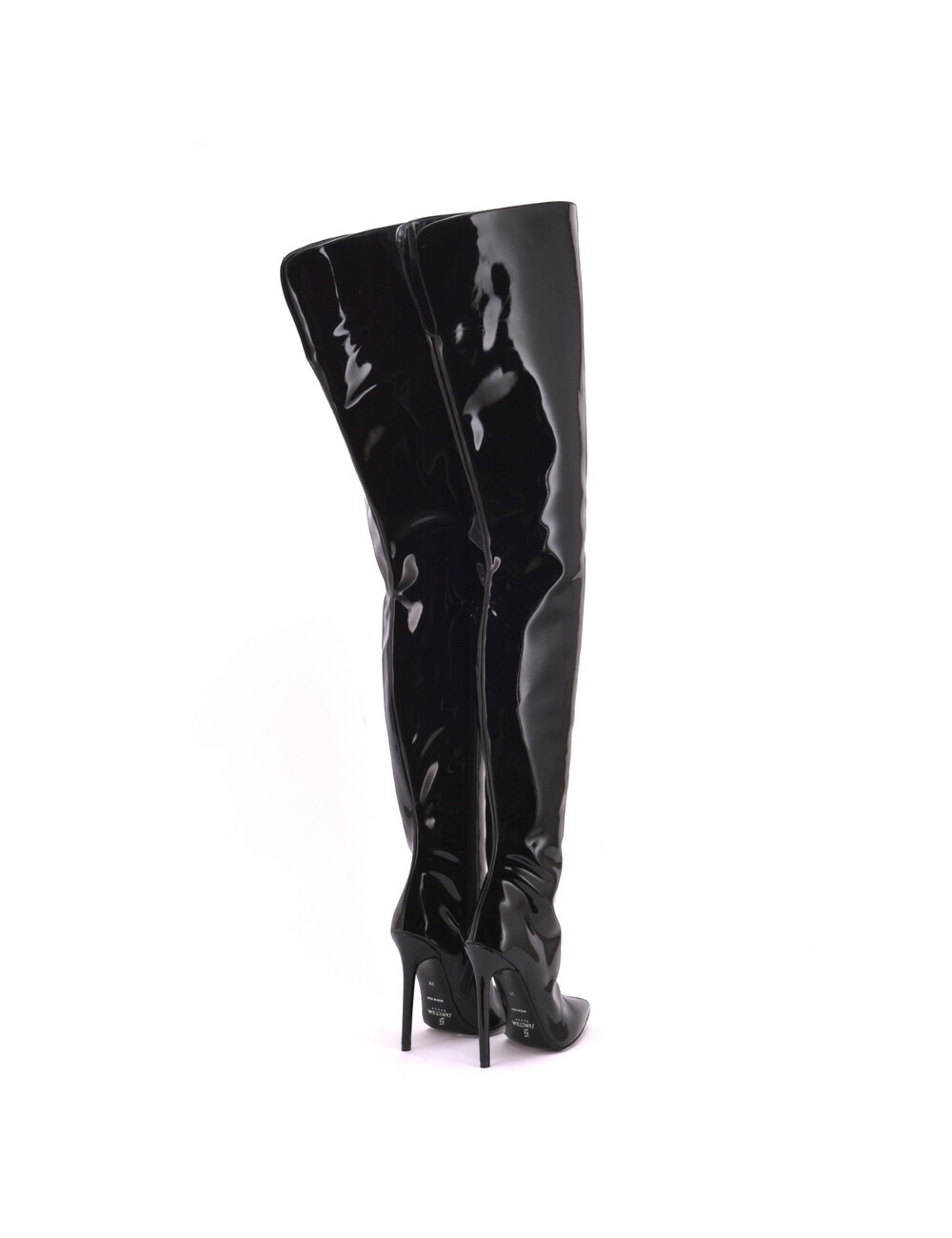 Sanctum Vegan  High crotch boots GIULIA in Italian VEGAN shiny leather