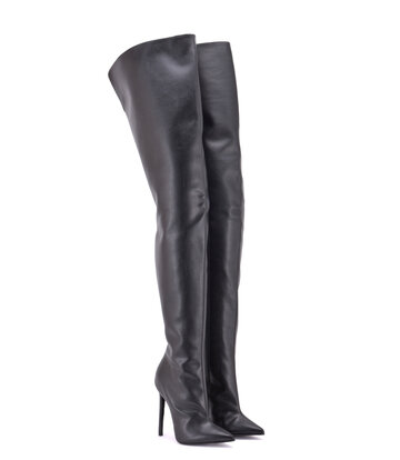 Sanctum Synthetic Leather Extra high Crotch boots GIULIA Italian synthetic leather