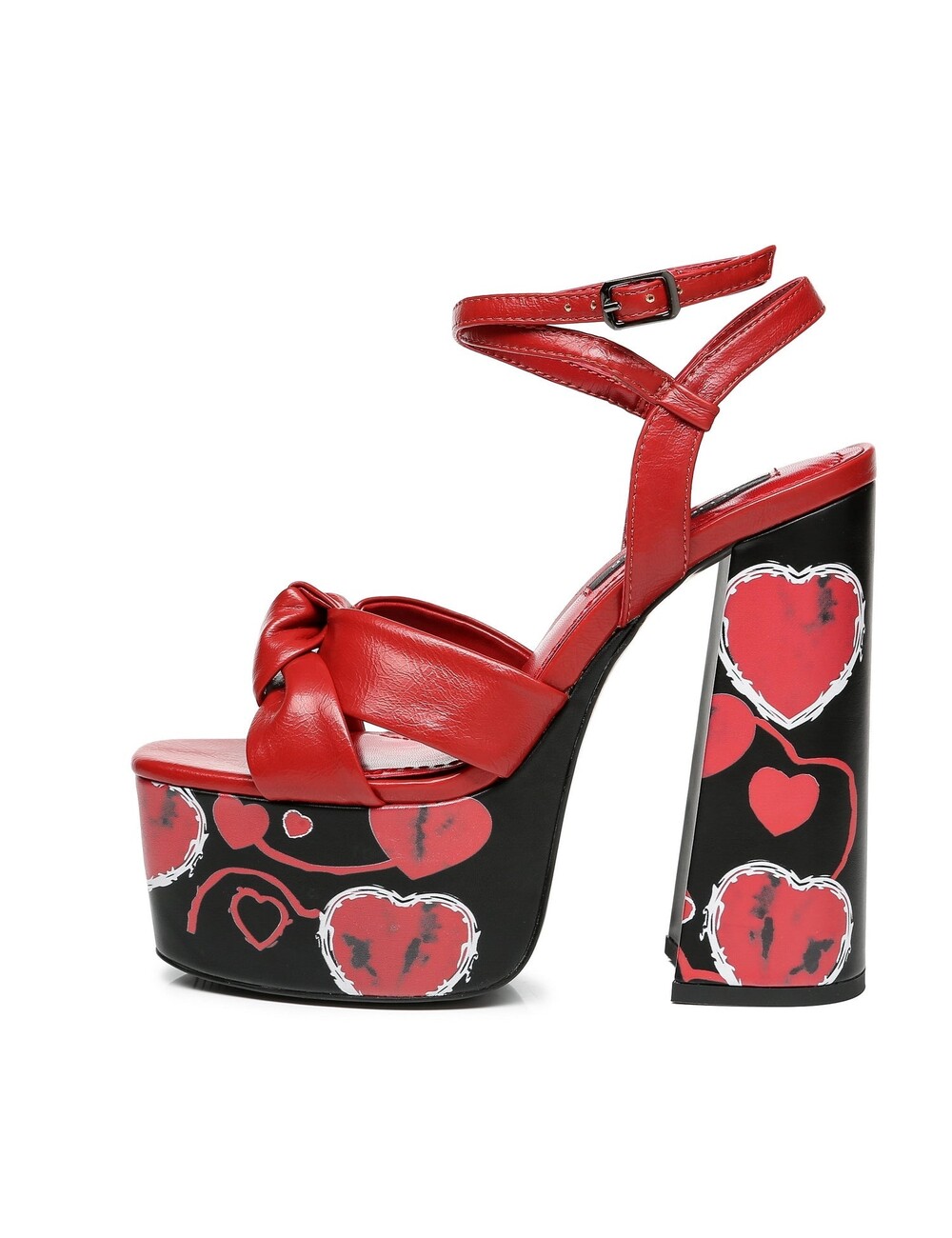 Ellie Tailor by Giaro Rode hartjes chunky hakken "Dolly" van Ellie Tailor