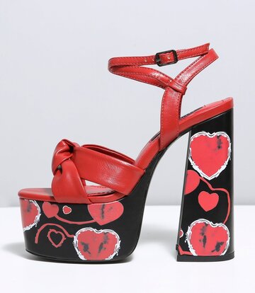 Ellie Tailor by Giaro Rode hartjes chunky hakken "Dolly" van Ellie Tailor