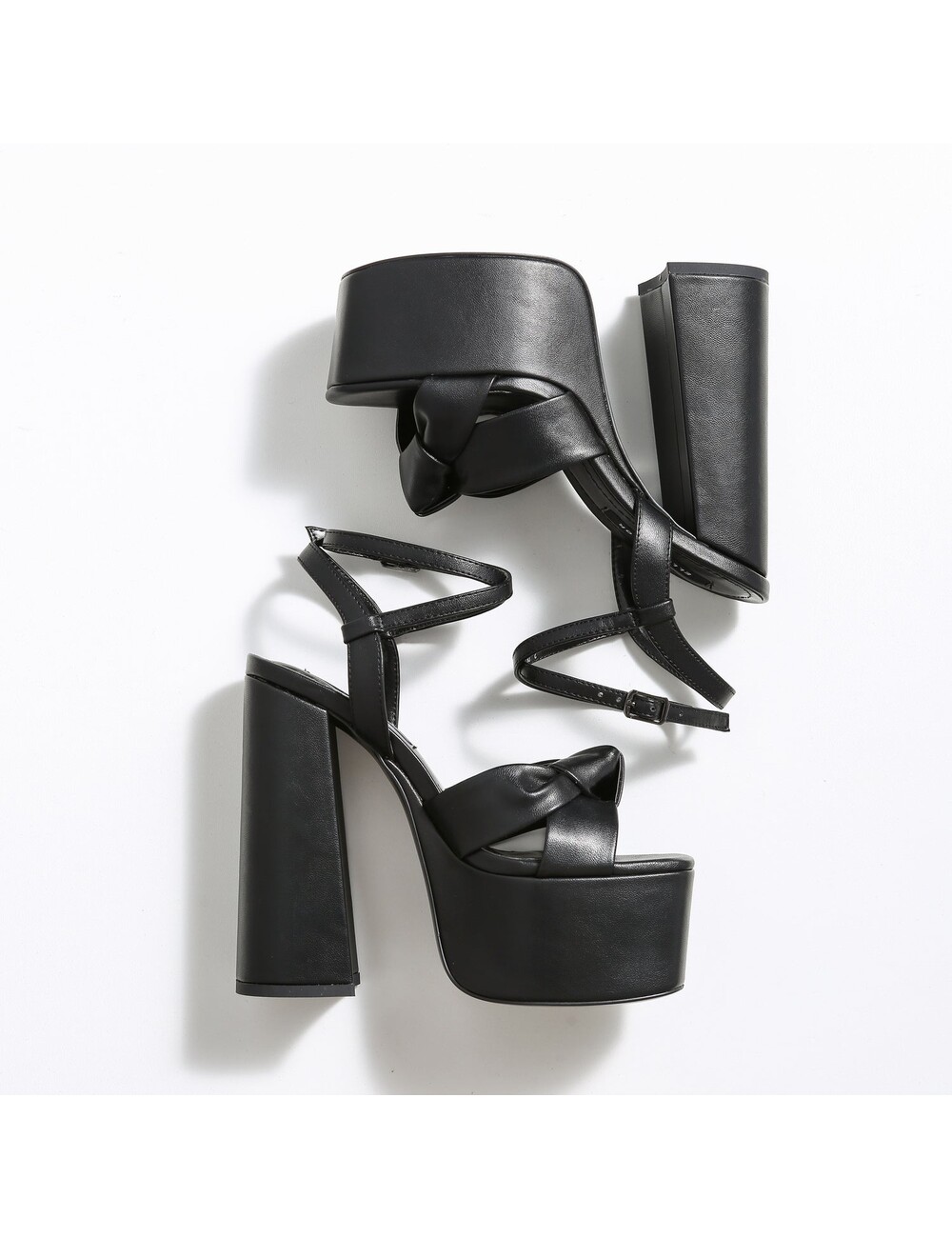 Ellie Tailor by Giaro Black matte chunky heels  "Dolly" by Ellie Tailor