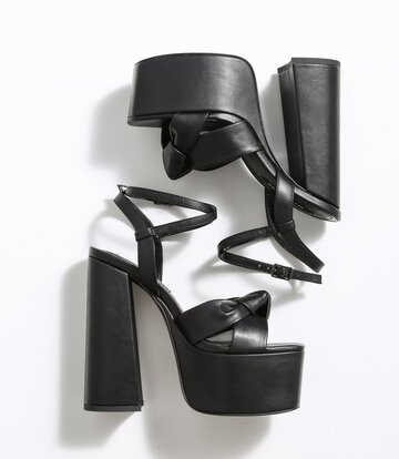Ellie Tailor by Giaro Black matte chunky heels  "Dolly" by Ellie Tailor