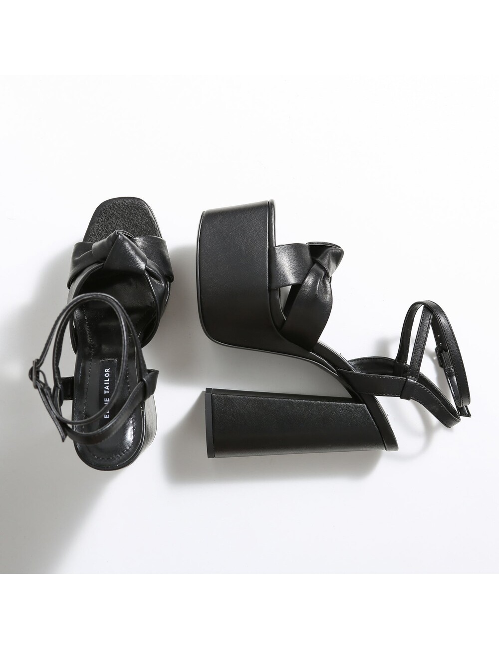 Ellie Tailor by Giaro Black matte chunky heels  "Dolly" by Ellie Tailor