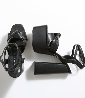 Ellie Tailor by Giaro Black matte chunky heels  "Dolly" by Ellie Tailor