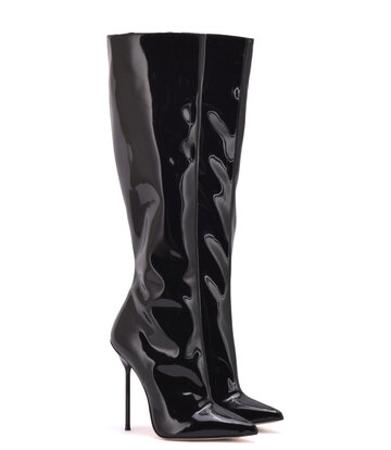 Sanctum Shoes Sanctum JASMIN KNEE BOOTS BLACK SHINY