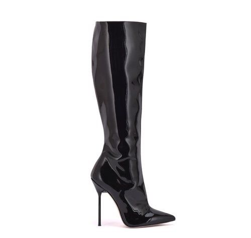 Sanctum Shoes JASMIN KNEE BOOTS BLACK SHINY
