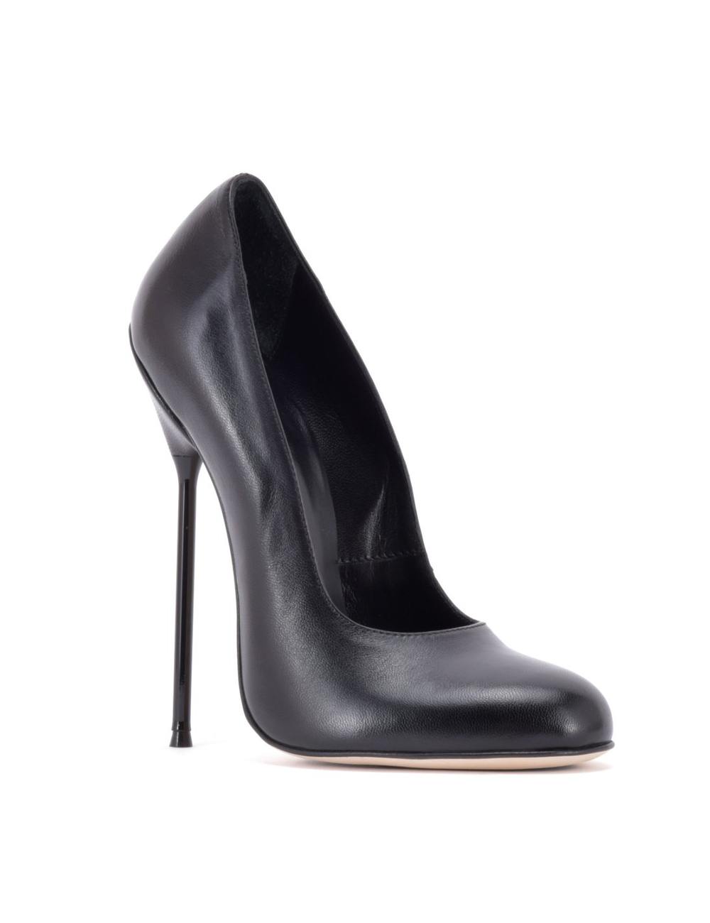 Sanctum Sanctum Shoes  VALENTINA BLACK MATTE GOAT LEATHER ROUND NOSED PUMPS
