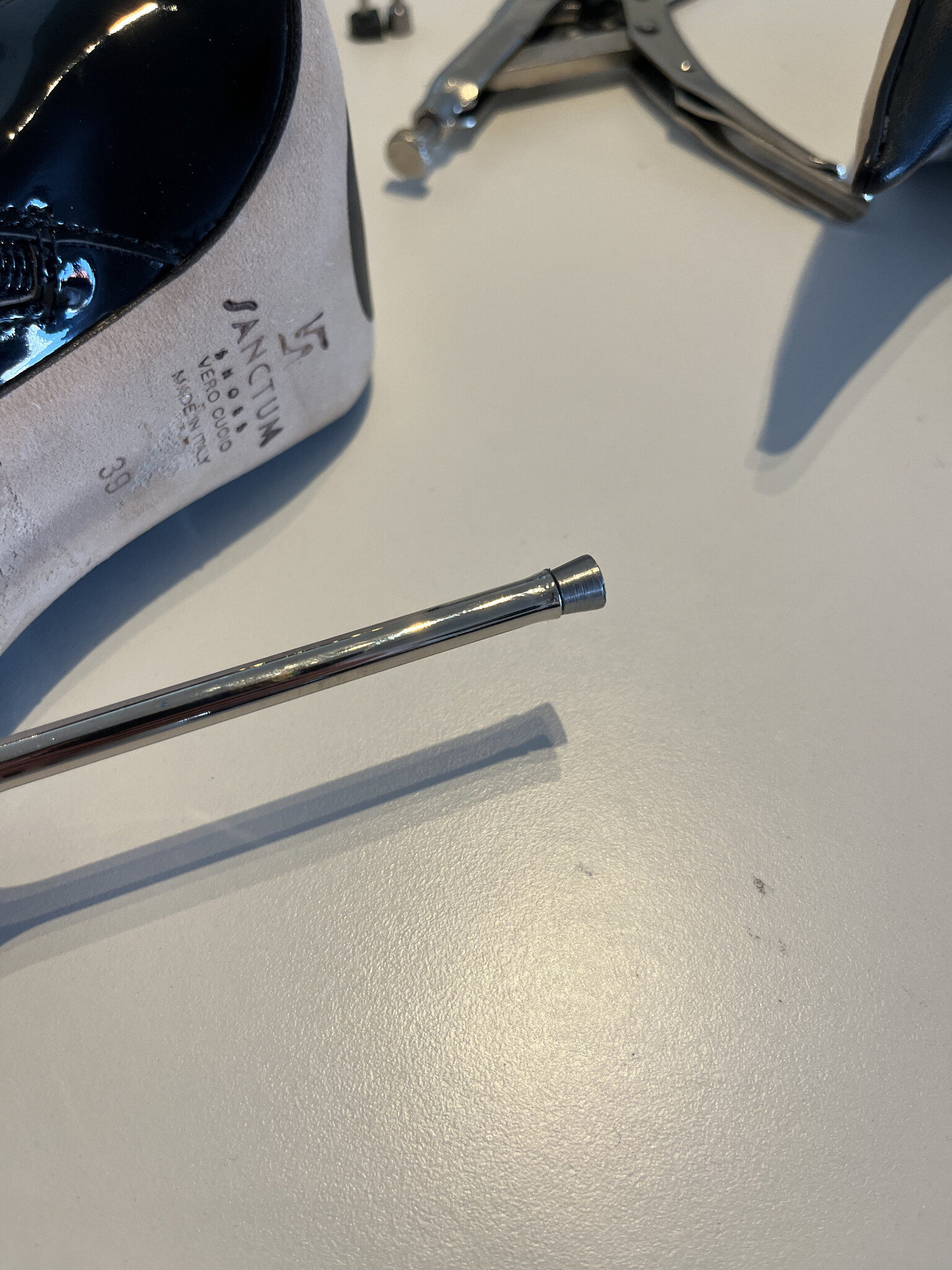 Finished photo, new heel tip!