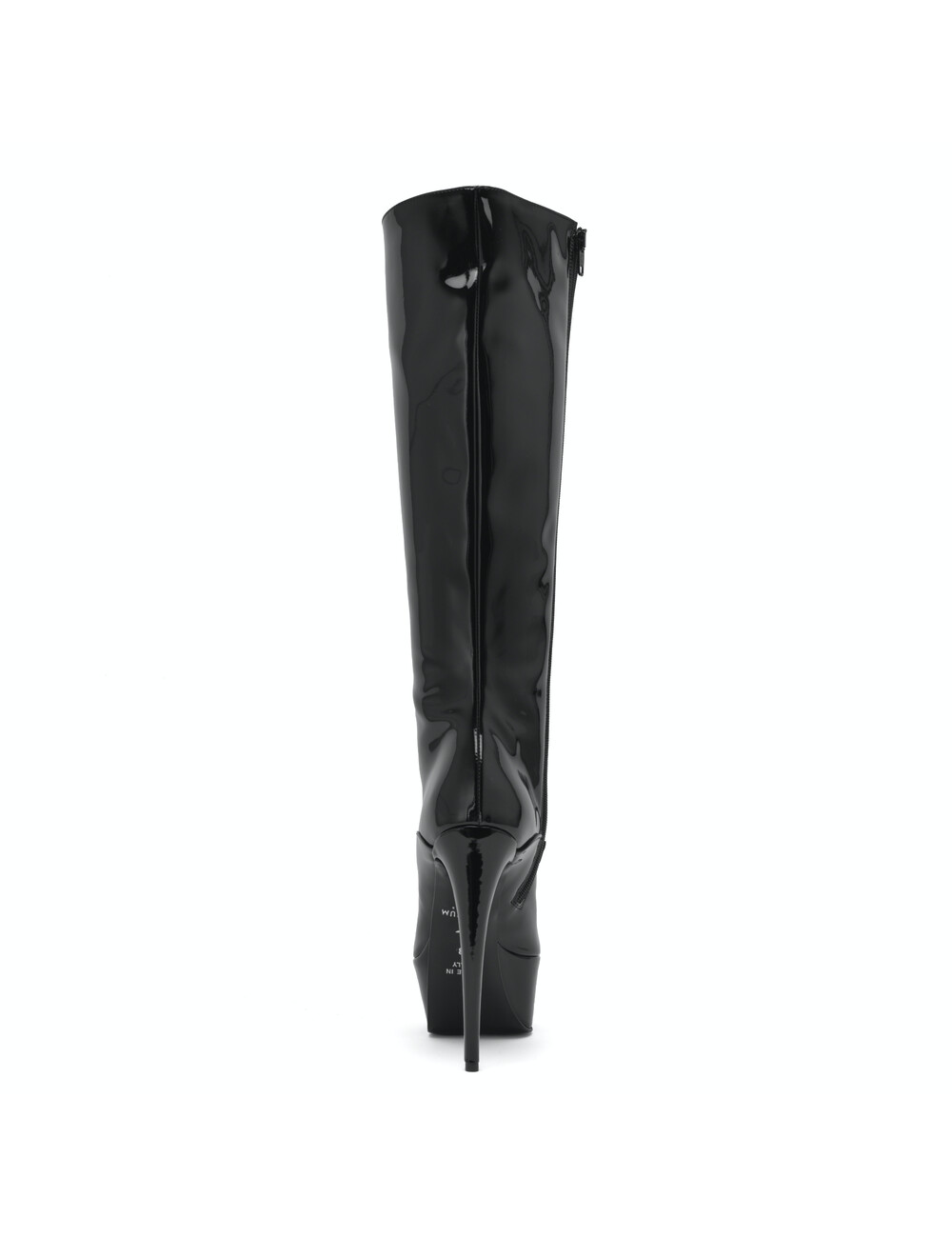 Sanctum Vegan  Sanctum Shoes NINA PLATEAU-STIEFEL MIT SCHNÜRUNG SCHWARZ GLÄNZEND