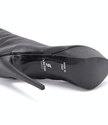 Sanctum Vegan  Sanctum Shoes NINA Plateaustiefel mit Schnürung, schwarz, matt