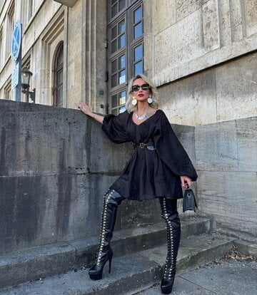 Sanctum Synthetic Leather Sanctum Shoes NIGELLA ZWARTE MATTE SYNTHETISCHE VETER DIJLAARZEN