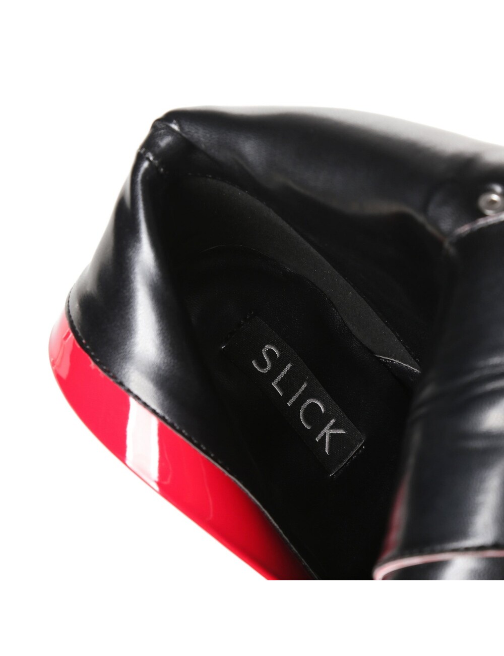 SLICK Giaro SLICK FASCINATE ROOD ZWART | veterschoenen met plateauzool