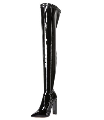 Giaro Giaro fashion dijbeen laarzen TRINKET in zwart glanzend