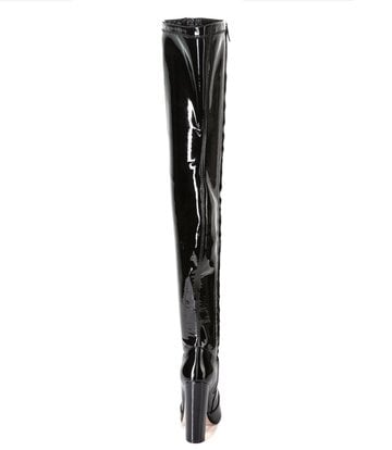 Giaro Giaro fashion thigh boots TRINKET in black shiny