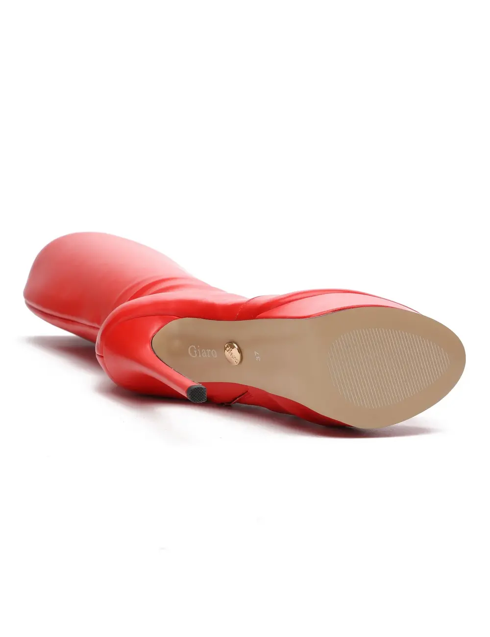 Giaro Giaro STACKSTAND RED SHINY KNEE BOOTS