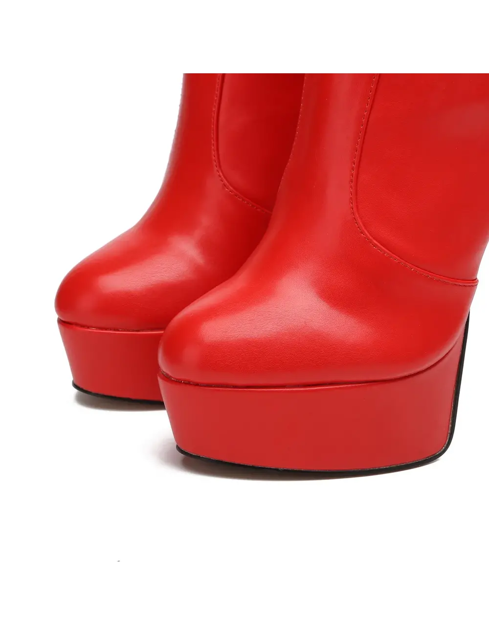 Giaro Giaro STACKSTAND RED SHINY KNEE BOOTS