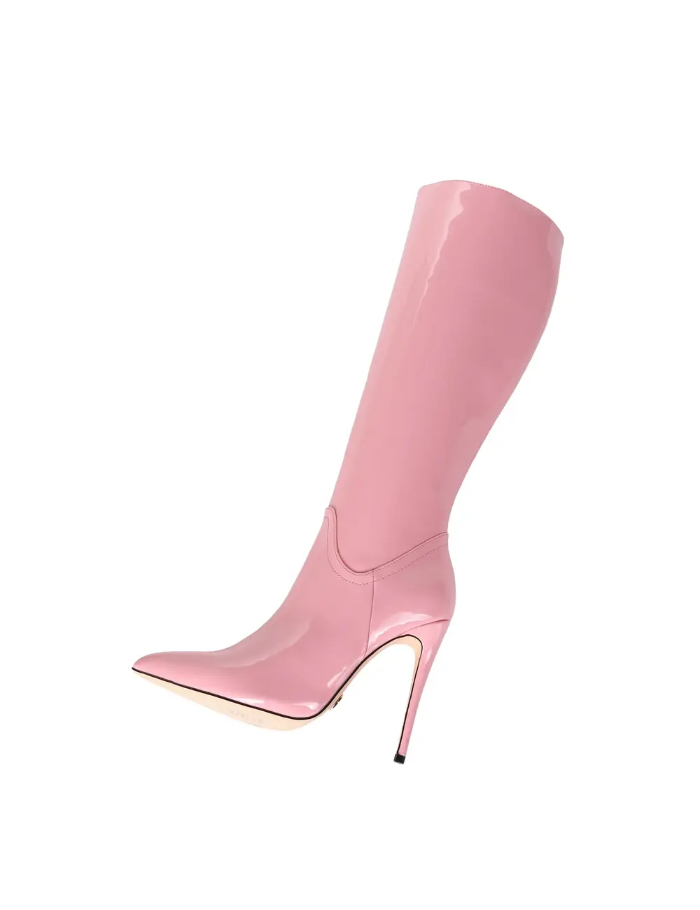 Giaro MILA | ROSA PINK GLÄNZEND | KNIESTIEFEL | Italienischer Stil