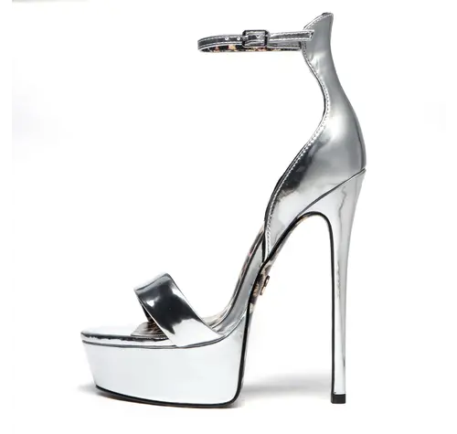Giaro KIMMIE FLÜSSIG-SILBER PLATEAU-PUMPS