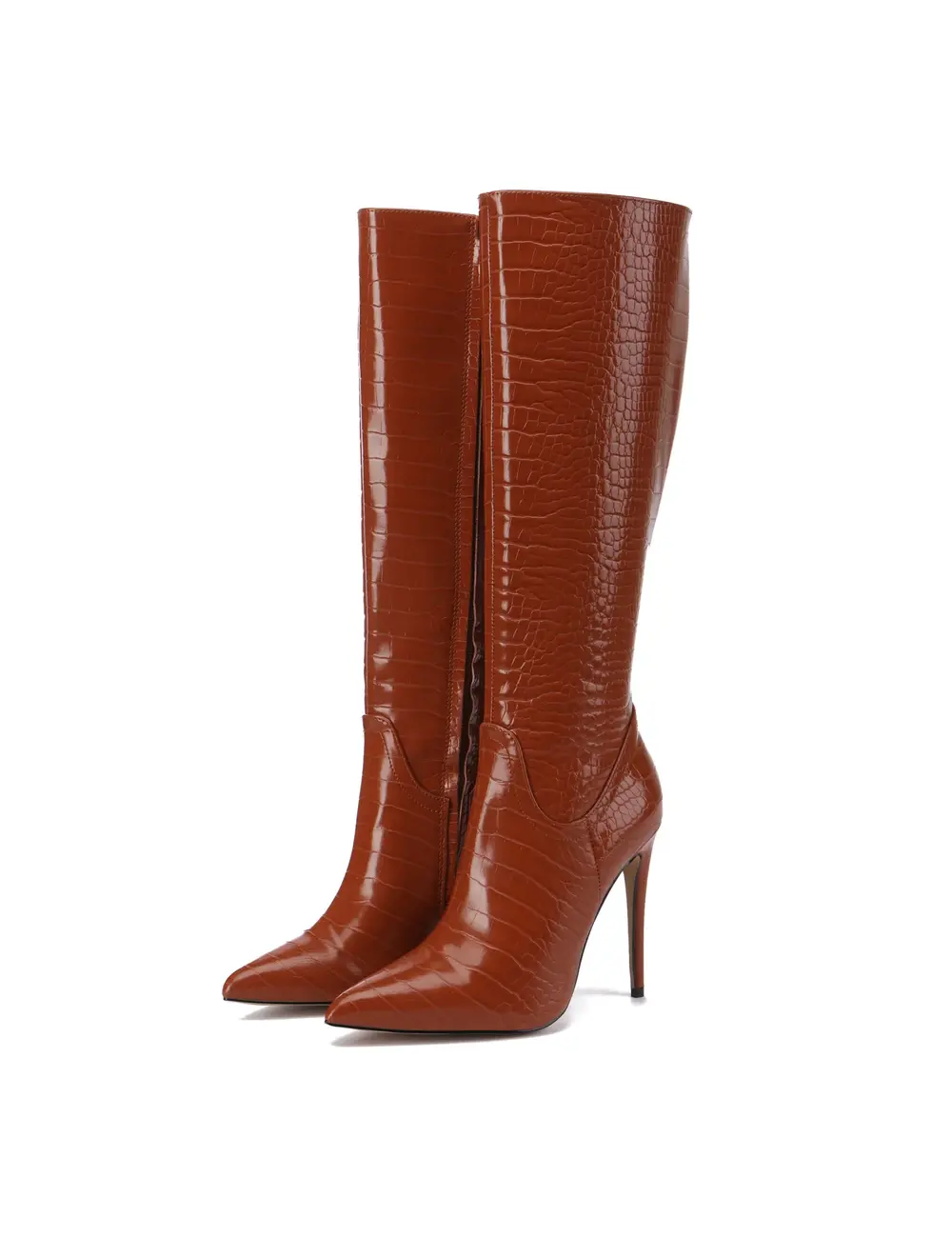 Giaro Giaro MILA | BRAUNER CROCK | KNIESTIEFEL | Stilettoabsätze