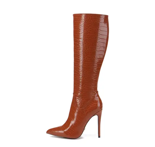 Giaro MILA | BROWN CROCK | KNEE BOOTS
